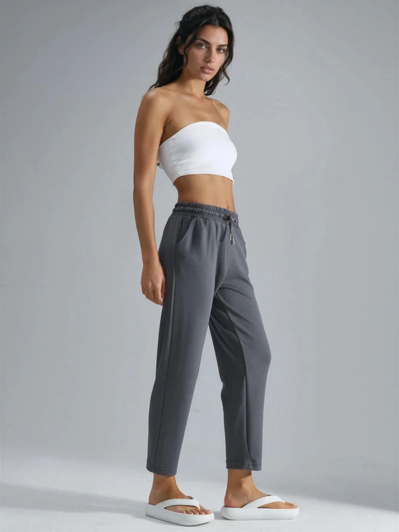 هيكاب بنطلون جوجر موдал بخصر مطاطي بقصة كاروت من مجموعة بيرسان